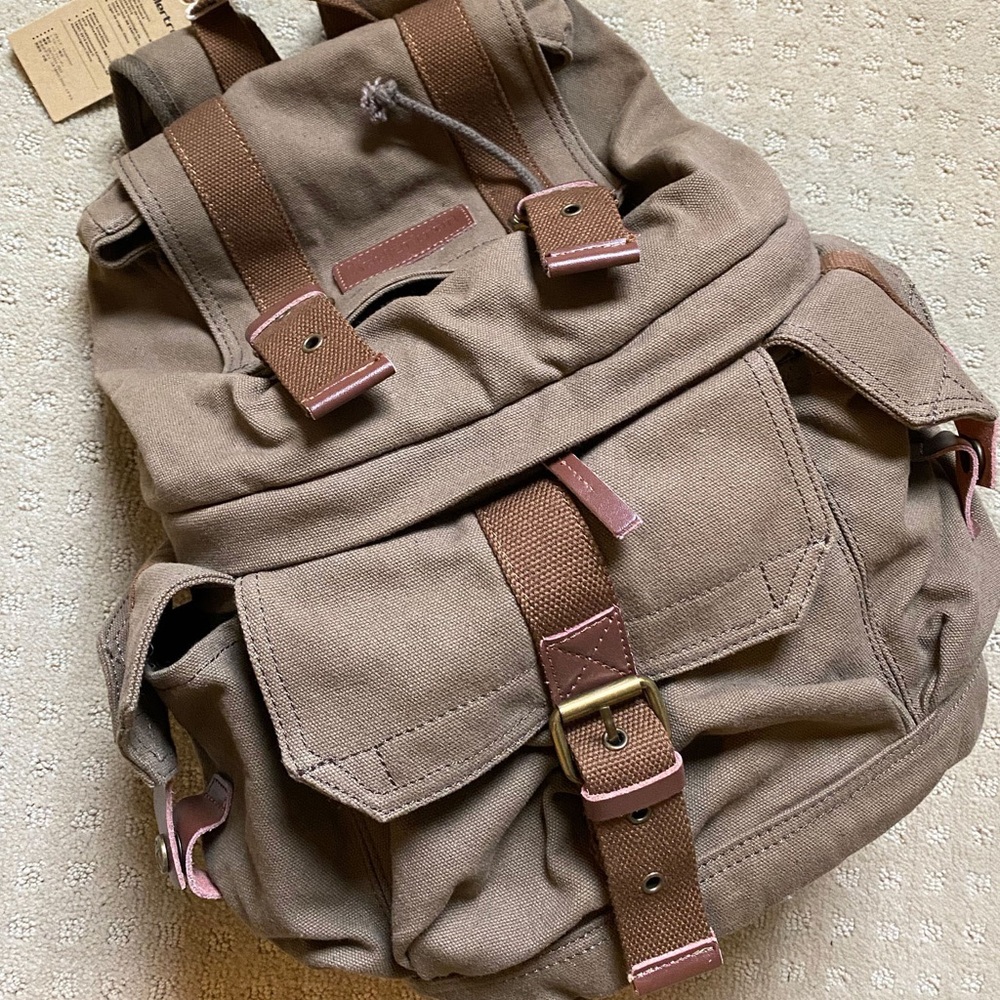 Koolerton Canvas Camera Bag/Backpack with Waterproof Cover - New With Tags